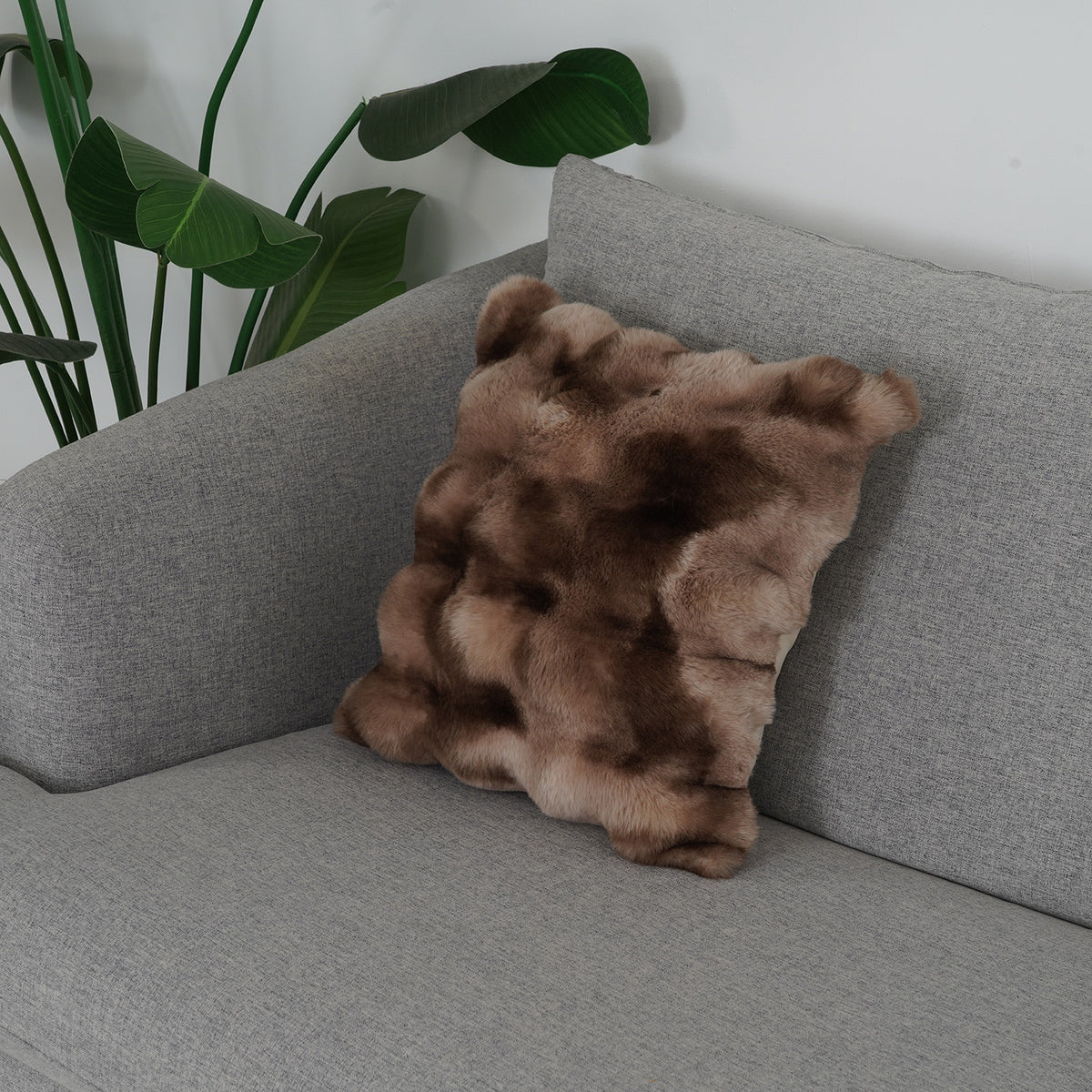 LIVMORE Patterned Cushion Cover (Size 45x1 cm) - Brown 8635426 0