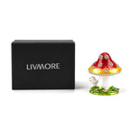 LIVMORE Patterned Jewellery Box (Size 6x6x8 cm) - Red Yellow_8635481_5