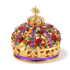 LIVMORE Patterned Jewellery Box (Size 5x5x7 cm) - Red_8635510_3