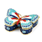 LIVMORE Patterned Jewellery Box (Size 8x5x2 cm) - Green White_8635539_2