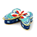 LIVMORE Patterned Jewellery Box (Size 8x5x2 cm) - Green White_8635539_3