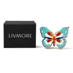 LIVMORE Patterned Jewellery Box (Size 8x5x2 cm) - Green White_8635539_6