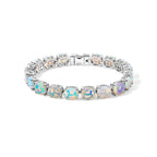 D'Joy Ethiopian Opal Bracelet (Size - 7) in Rhodium OverlaySterling Silver  19.944  Ct._8635907