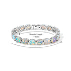 D'Joy Ethiopian Opal Bracelet (Size - 7) in Rhodium OverlaySterling Silver  19.944  Ct._8635907_4