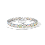 D'Joy Ethiopian Opal Bracelet (Size - 8) in Rhodium OverlaySterling Silver  23.268  Ct._8635932_4