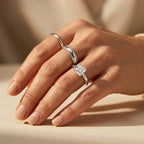 Luxuriant - Lab Grown Diamond (SI/G-H) Solitaire Ring in Rhodium Overlay Sterling Silver 1.00 Ct._8636056_2