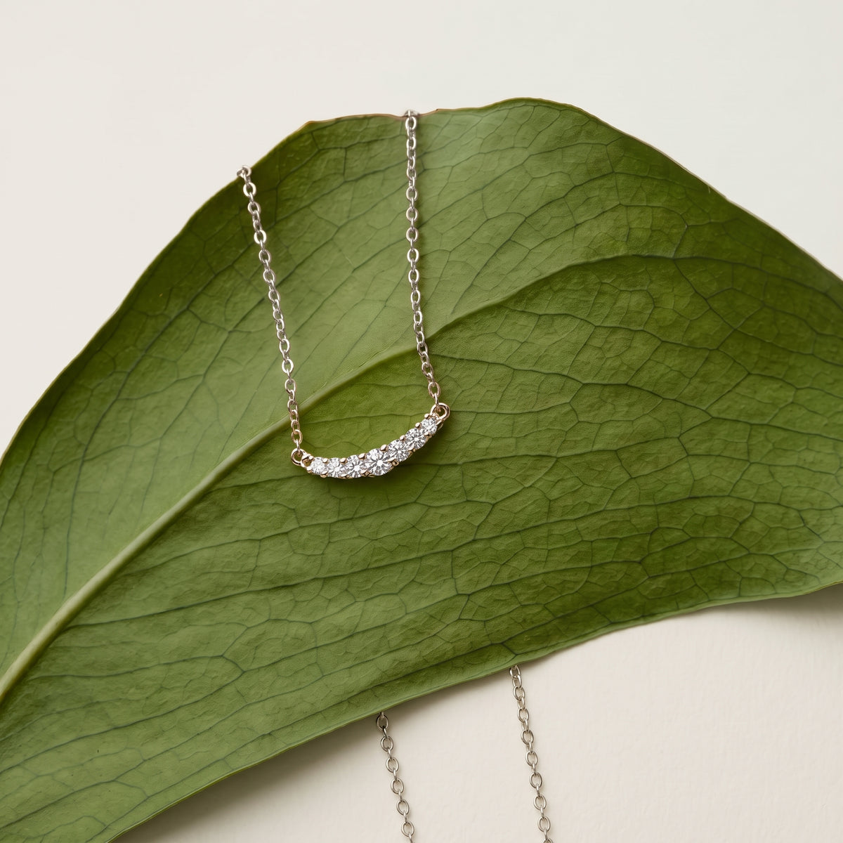 Luxuriant - Lab Grown Diamond (SI/G-H) Necklace (Size - 16) in Rhodium Overlay Sterling Silver 0.25 Ct. 8636224 5