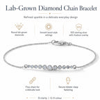 Luxuriant - Lab Grown Diamond (SI/G-H) Chain Bracelet (Size - 7.5) in Rhodium Overlay Sterling Silver 0.25 Ct._8636289_5