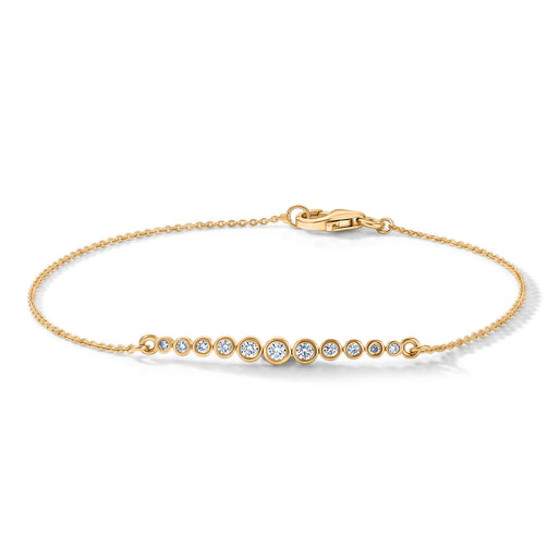 Luxuriant - Lab Grown Diamond Chain Bracelet (Size - 7.5) in 18K Vermeil Yellow Gold Plated Sterling Silver 0.25 Ct.