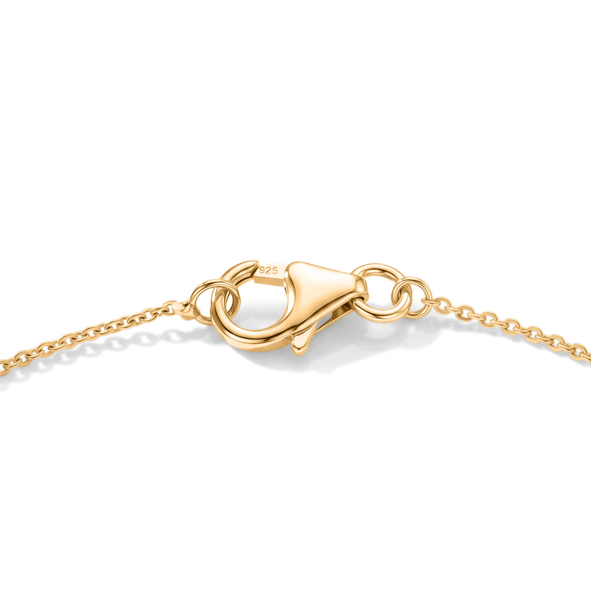 Luxuriant - Lab Grown Diamond Bezel-Set Chain Bracelet (Size - 7.5) in 18K Vermeil Yellow Gold Plated Sterling Silver 0.25 Ct. 8636290 5