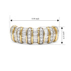 Luxuriant - Lab Grown Diamond (SI/G-H) Band Ring in 18K Vermeil Yellow Gold Plated Sterling Silver 1.00 Ct._8636515_5