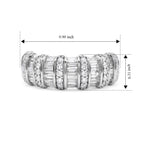 Luxuriant - Lab Grown Diamond (SI/G-H) Band Ring in Rhodium Overlay Sterling Silver 1.00 Ct._8636544_5