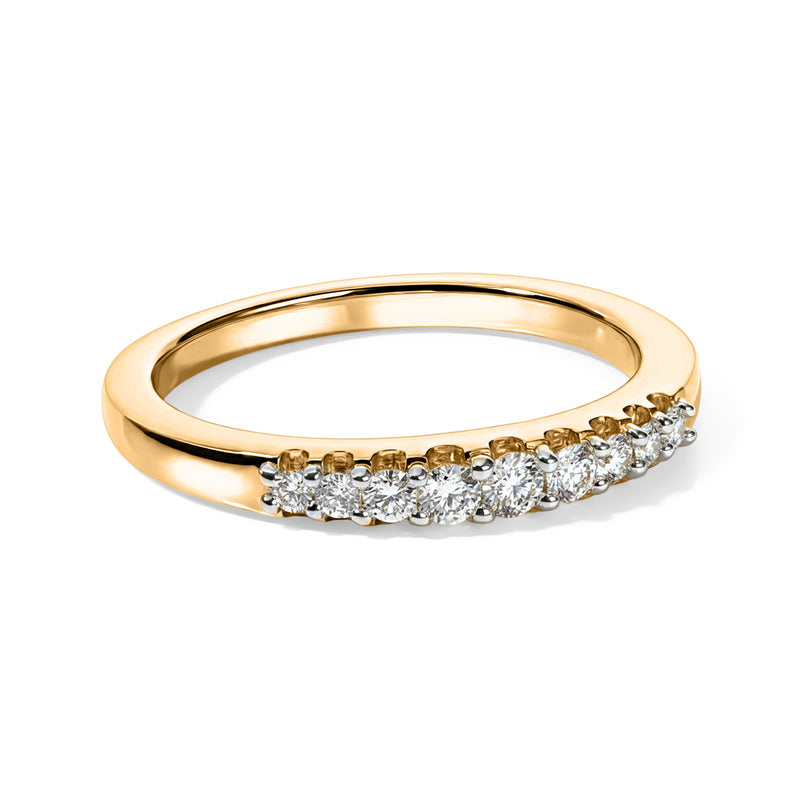 Luxuriant - Lab Grown Diamond (SI/G-H) Band Ring in 18K Vermeil Yellow Gold Plated Sterling Silver_8636619