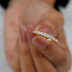 Luxuriant - Lab Grown Diamond (SI/G-H) Band Ring in 18K Vermeil Yellow Gold Plated Sterling Silver_8636623
