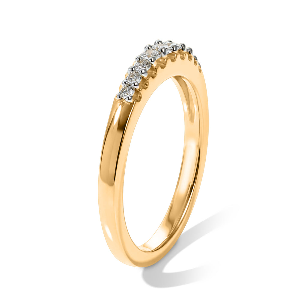 Luxuriant - Lab Grown Diamond (SI/G-H) Band Ring in 18K Vermeil Yellow Gold Plated Sterling Silver_8636623_3