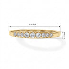 Luxuriant - Lab Grown Diamond (SI/G-H) Band Ring in 18K Vermeil Yellow Gold Plated Sterling Silver_8636623