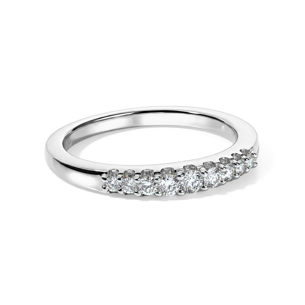 Luxuriant - Lab Grown Diamond (SI/G-H) Ring in Rhodium Overlay Sterling Silver 0.20 Ct._8636628