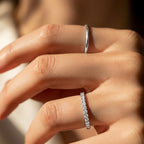 Luxuriant - Lab Grown Diamond (SI/G-H) Ring in Rhodium Overlay Sterling Silver 0.20 Ct._8636628_4