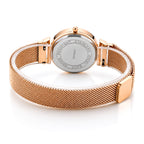 STRADA Butterfly PC21S Japan Movement Water Resistant Rose Gold Sunray Crystal Butterfly Dial & Rose Gold Plated Case Womens Watch with Stainless Steel Mesh Magnet Strap_8636703_5