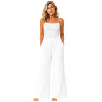 Love Italian Style Crinkle Pleated Trousers With 27 Inch Inseam (Size 10-22  ) - White_8636797