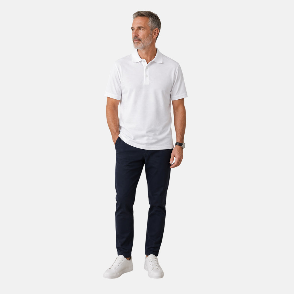 Antigua Apparel Mens Polo T-shirt (Size M, 12 to 14) - White_8636856