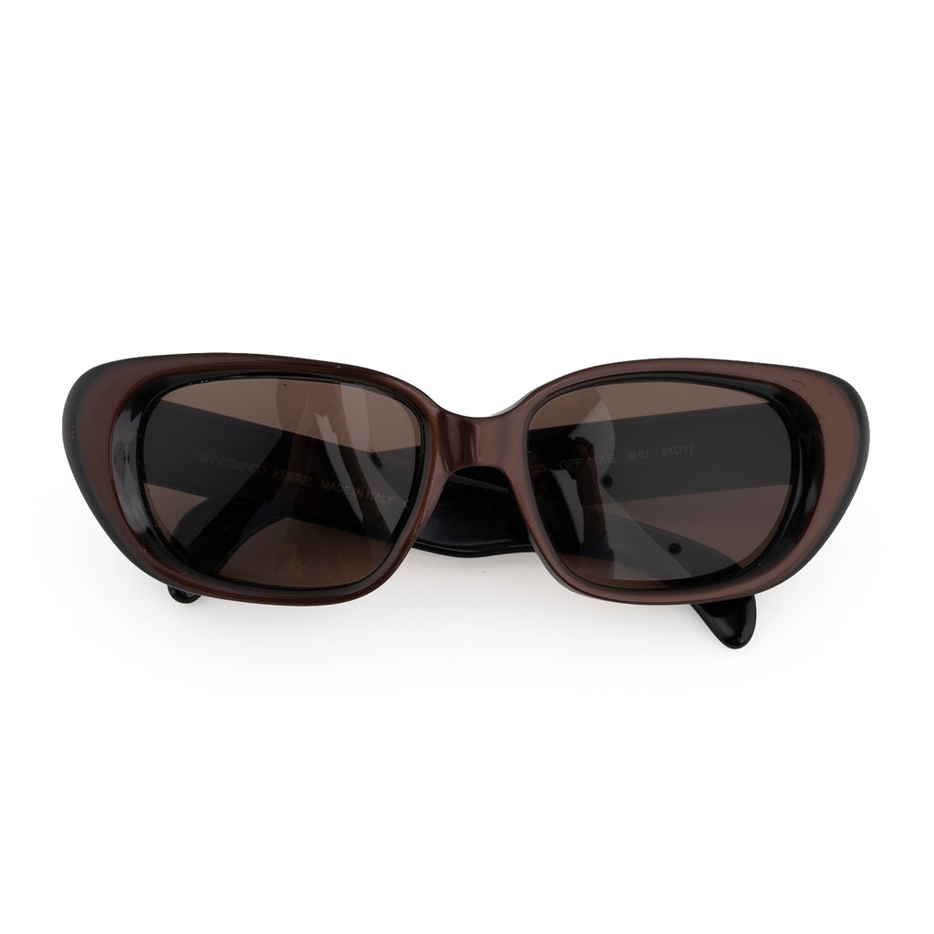 Gianfranco Ferre 417 8HH Brown Square Certified Vintage Sunglasses_8636950_5