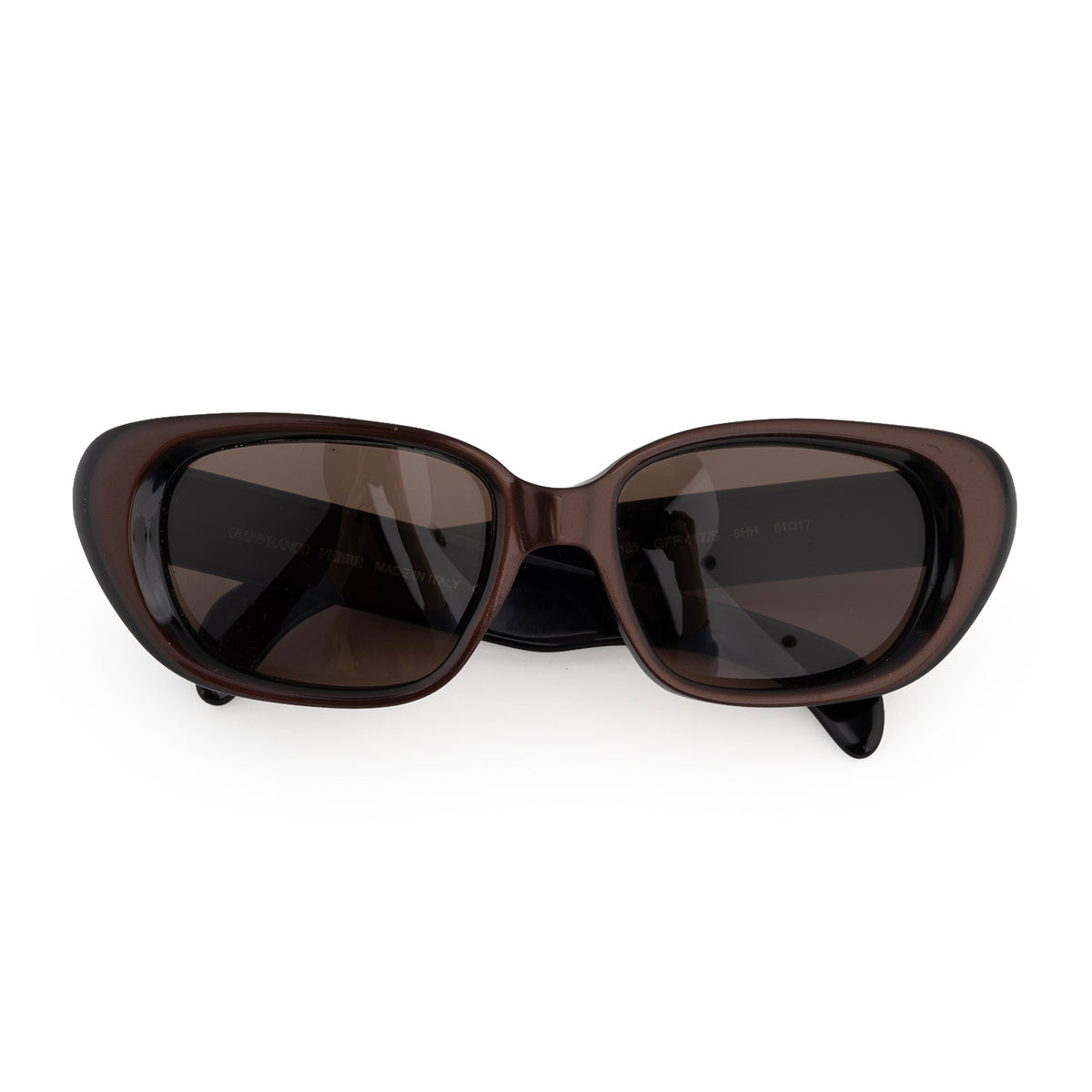 Gianfranco Ferre 417 8HH Brown Square Certified Vintage Sunglasses V32514979 4