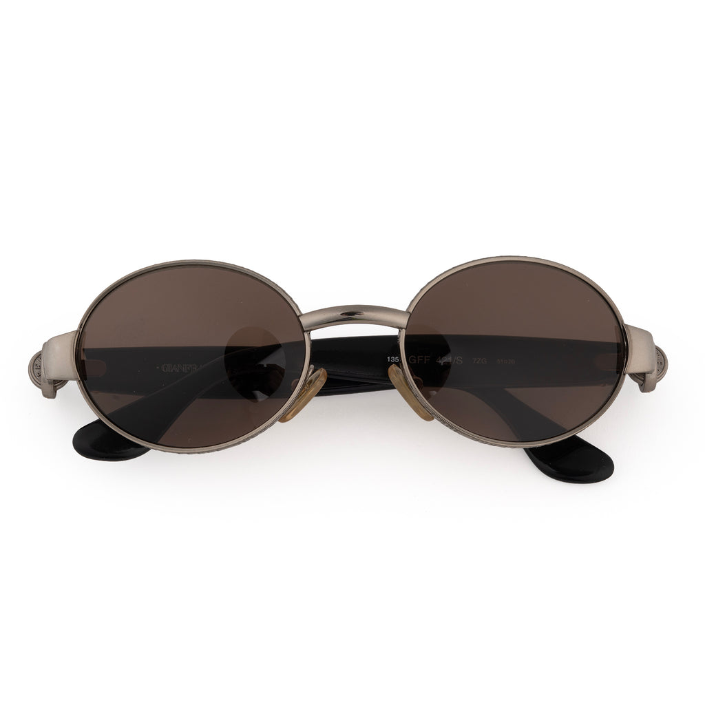 Gianfranco Ferre Vintage Silver Oval Sunglasses - Mod Gff 421/S_8636952_5