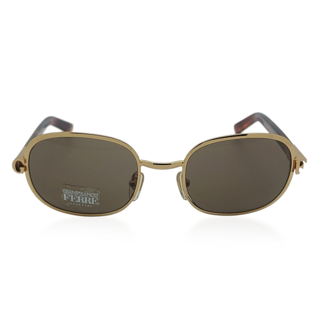 Gianfranco FERRE Unisex Rectangle Gold Sunglasses - GFF 452 32A-GOLD-51-20_8636954