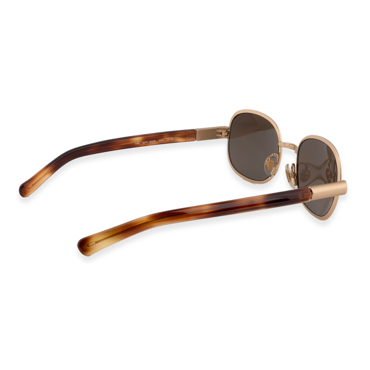 Gianfranco FERRE Unisex Rectangle Gold Sunglasses - GFF 452 32A-GOLD-51-20 V32514342 3