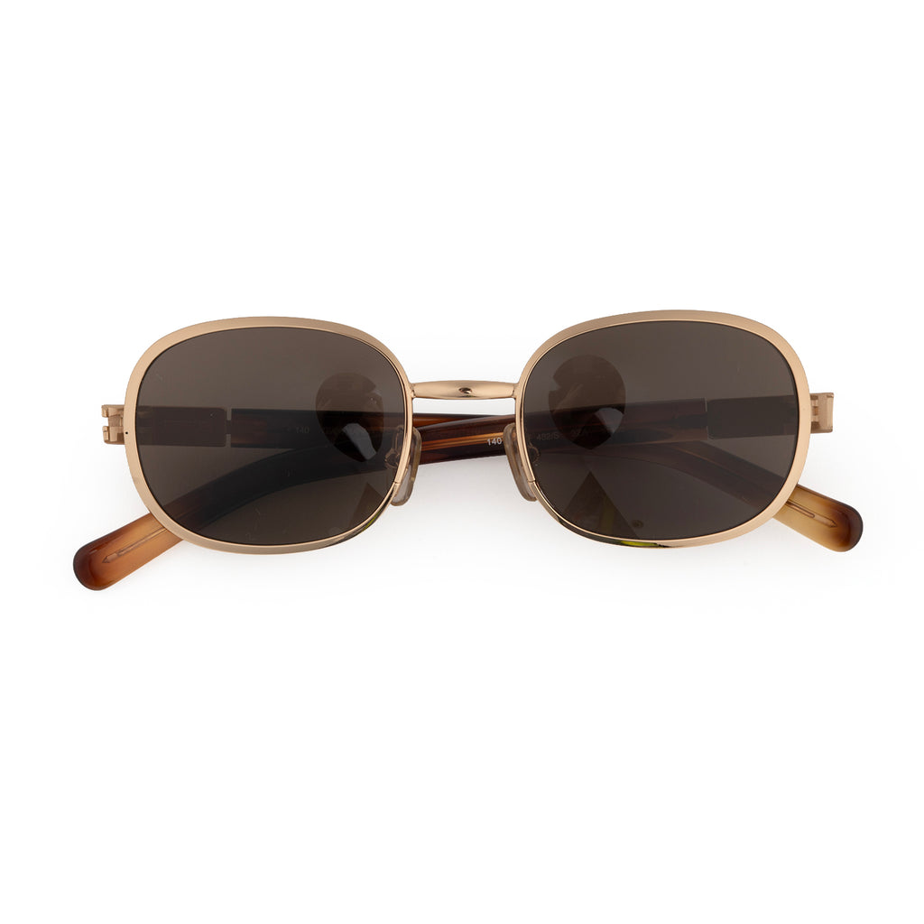 Gianfranco FERRE Unisex Rectangle Gold Sunglasses - GFF 452 32A-GOLD-51-20_8636954_5