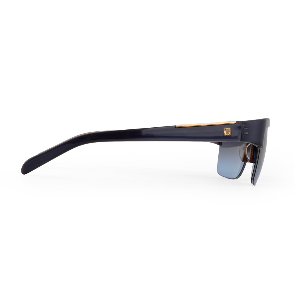 Vintage GIanfranco Ferre Sunglasses Brown Semi Rimless Sun Shades Frames Glasses Retro - 618 Z6T-Blue-56-17_8636961_3