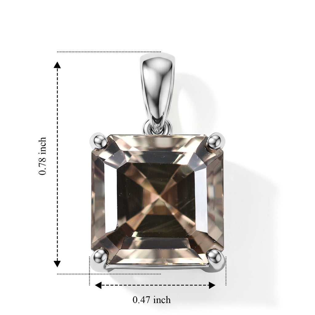 Tony Diniz Collection- Rhapsody - 950 Platinum AAAA Turkizite Solitaire Pendant 9.85 Ct._8637969_4