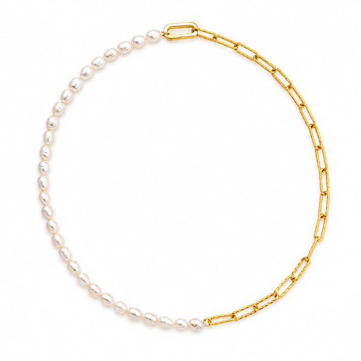 White Fresh Water Pearl Beads Necklace (Size - 20) with Clasp 80.00 Ct. 8640067 1