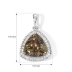 Rhapsody - 950 Platinum AAAA Turkizite & White Diamond (VS/E-F) Pendant 5.60 Ct, Platinum Wt. 3.75 Gms_8641887_4
