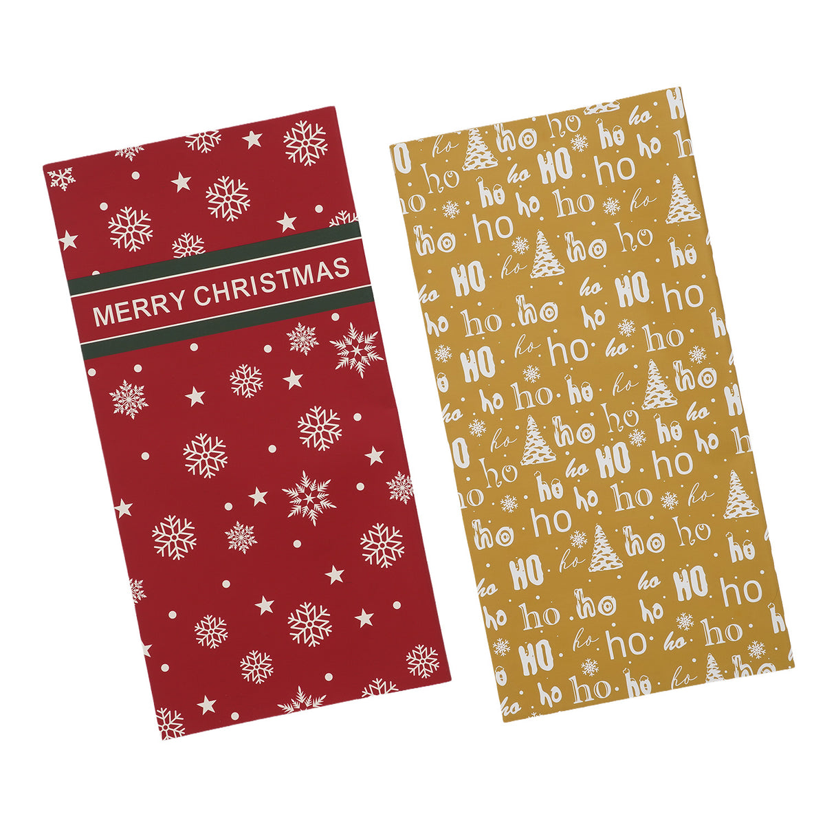 Christmas Wrapping Paper 40 sheets (20 each colour) (Size - One Size) - Red Green 8641926 0