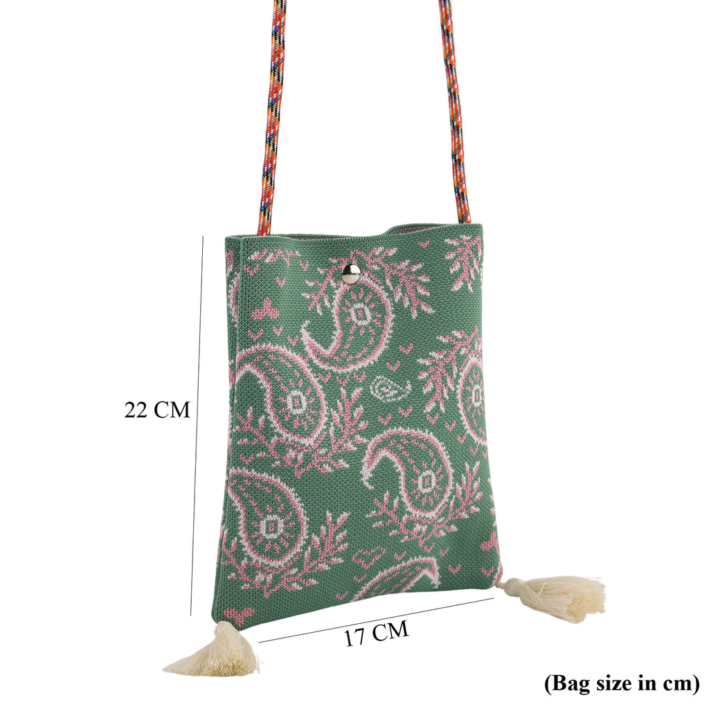 Crossbody Bag (Size - One Size) - Pink Green_8642015_6