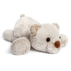Charming Lying-Down Soft Bear Toy with Playful Upright Tail - White_8642758