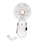 Digital Display Handheld Fan - White_8642854