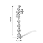 D'Joy - Moissanite Dangling Earring with Push Post in Platinum Overlay Sterling Silver 1.60 Ct._8643518_3