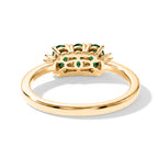 D'Joy - Emerald & Natural White Diamond Ring in Yellow Gold Plated Sterling Silver 0.73 Ct._8644263_4