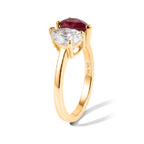 D'Joy - Moissanite Toi-et-Moi Ring in Yellow Gold Plated Sterling Silver 2.75 Ct._8645003_6