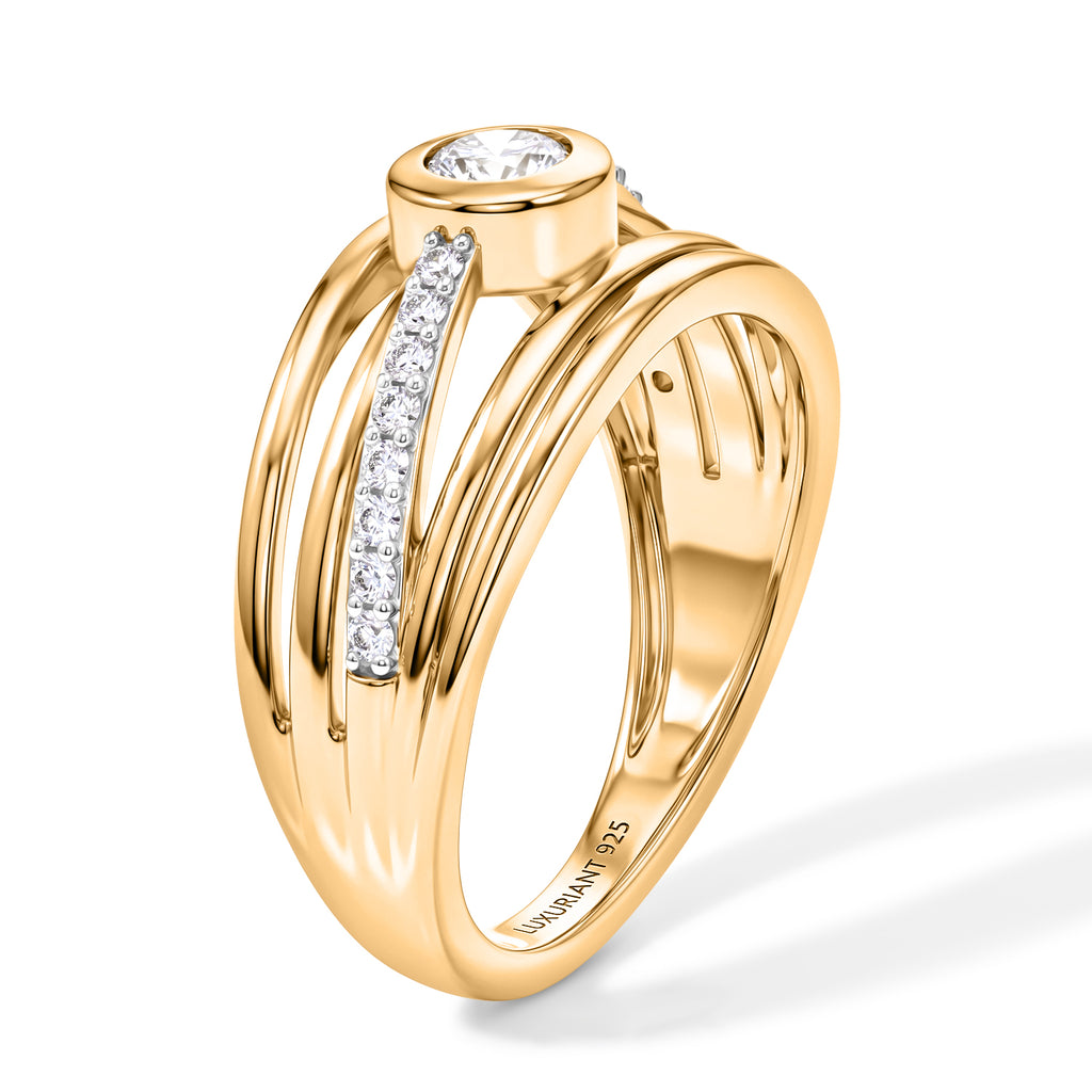 Luxuriant - Lab Grown Diamond (SI/G-H) Ring in 18K Vermeil Yellow Gold Plated Sterling Silver 0.50 Ct._8645687_3