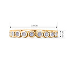 Luxuriant - Lab Grown Diamond (SI/G-H) Full Eternity Band Ring in 18K Vermeil Yellow Gold Plated Sterling Silver 0.25 Ct._8645934_4