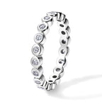 Luxuriant - Lab Grown Diamond (SI/G-H) Full Eternity Band Ring in Rhodium Overlay Sterling Silver 0.25  Ct._8645955_3