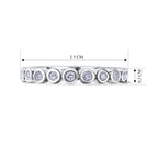 Luxuriant - Lab Grown Diamond (SI/G-H) Full Eternity Band Ring in Rhodium Overlay Sterling Silver 0.25  Ct._8645955_4