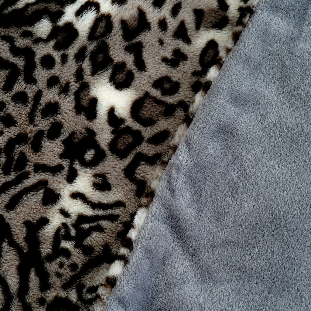 The Most Sumptuous Blanket at TJC - Super Soft Faux Rabbit Fur Heavy Weight Double Layer Blanket 700 GSM (Size 200x150 cm) - Snow Leopard_8646021_2