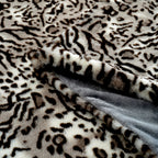 The Most Sumptuous Blanket at TJC - Super Soft Faux Rabbit Fur Heavy Weight Double Layer Blanket 700 GSM (Size 200x150 cm) - Snow Leopard_8646021_3