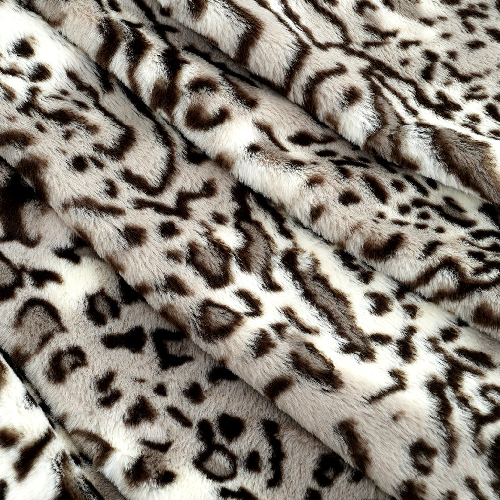 The Most Sumptuous Blanket at TJC - Super Soft Faux Rabbit Fur Heavy Weight Double Layer Blanket 700 GSM (Size 200x150 cm) - Snow Leopard_8646021_4