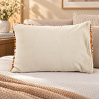 LIVMORE Patterned Pillow Case and Cover (Size 75x1 cm) - Brown_8646022_2